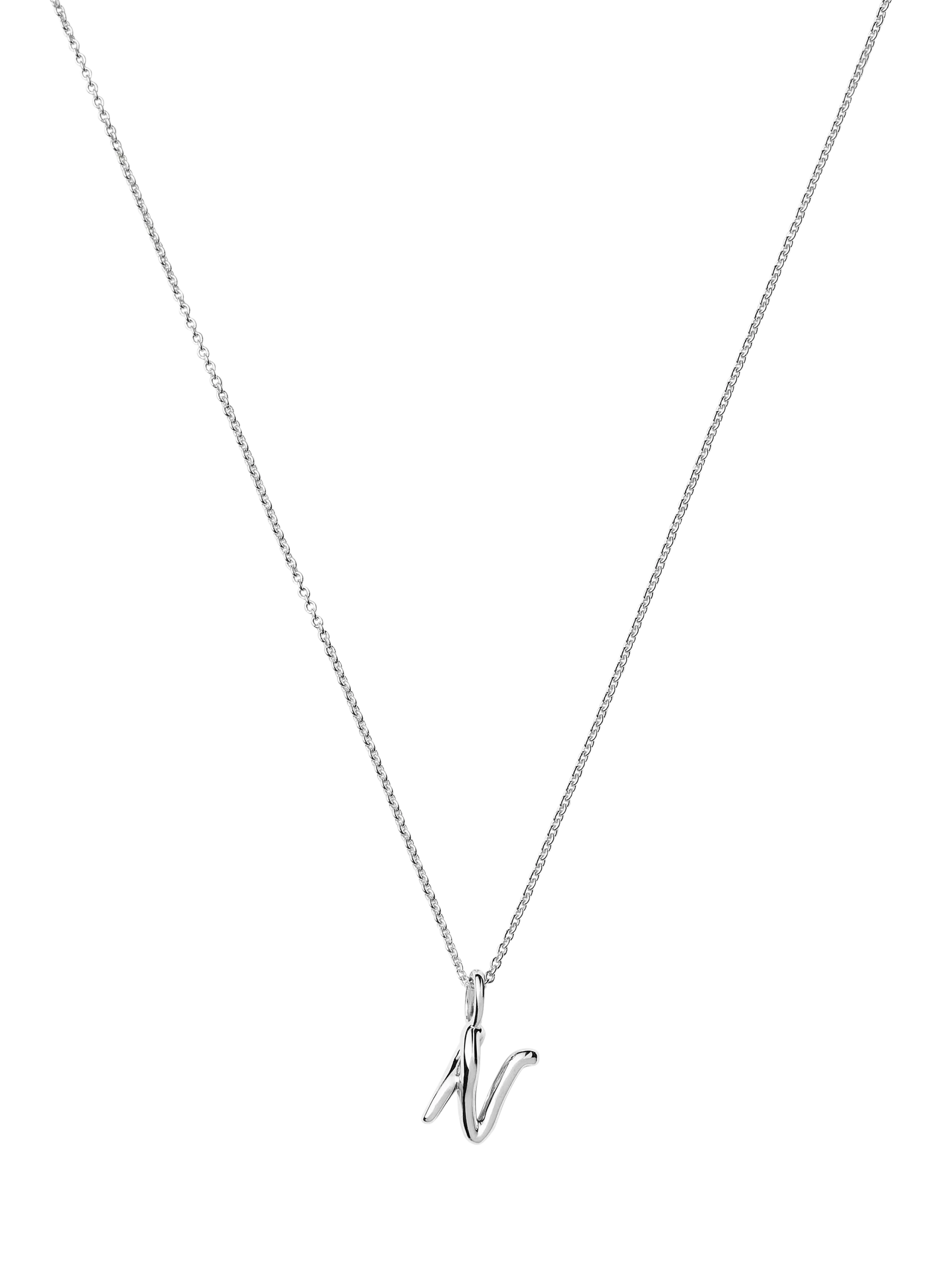 Missoma Curly Molten Mini Initial Pendant Necklace, N
