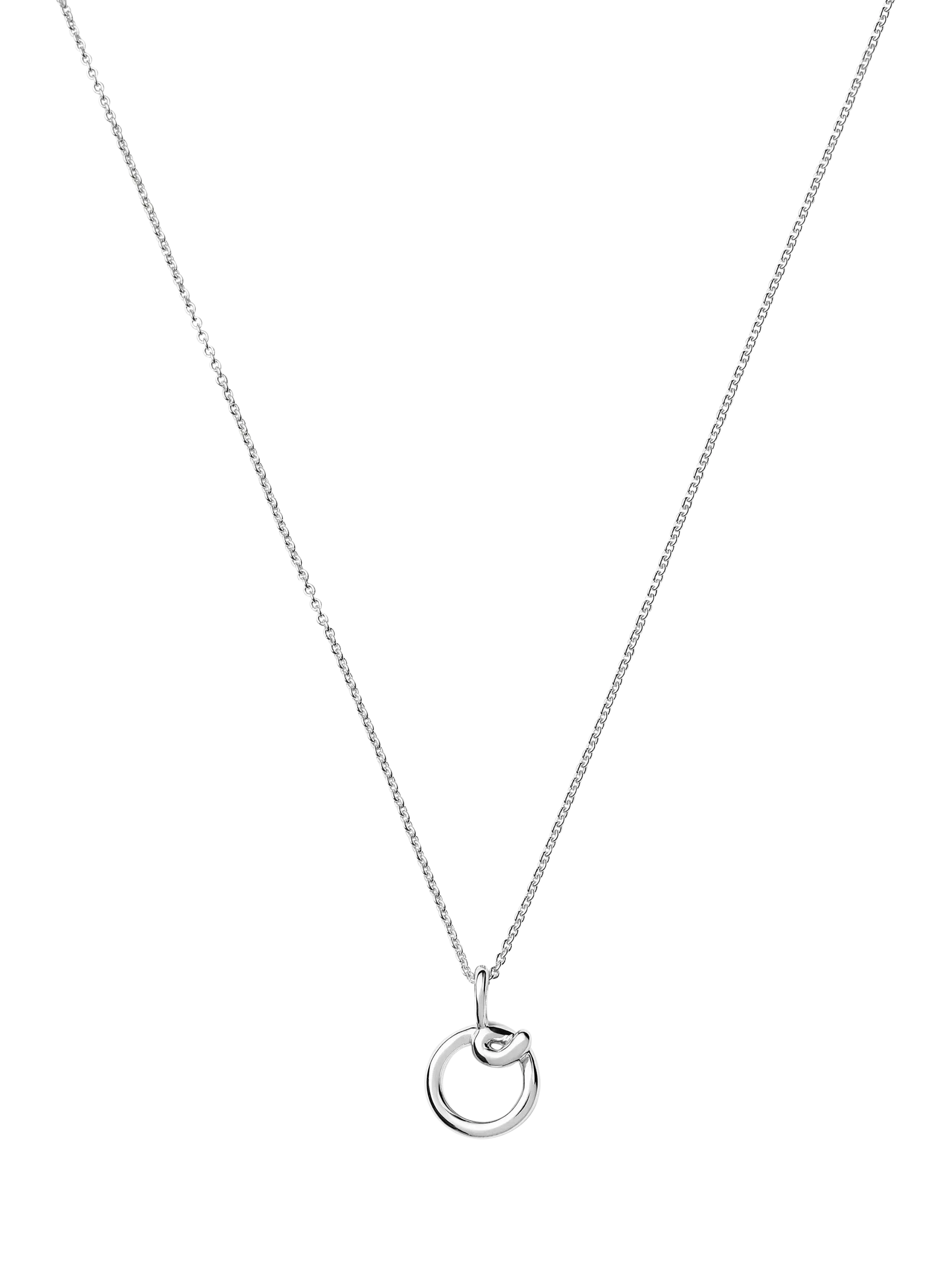 Missoma Curly Molten Mini Initial Pendant Necklace, O