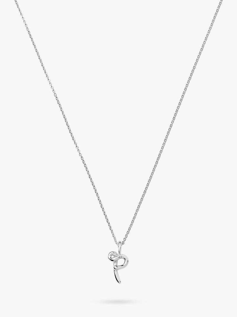 Missoma initial pendant necklace sterling silver, imported from the UK