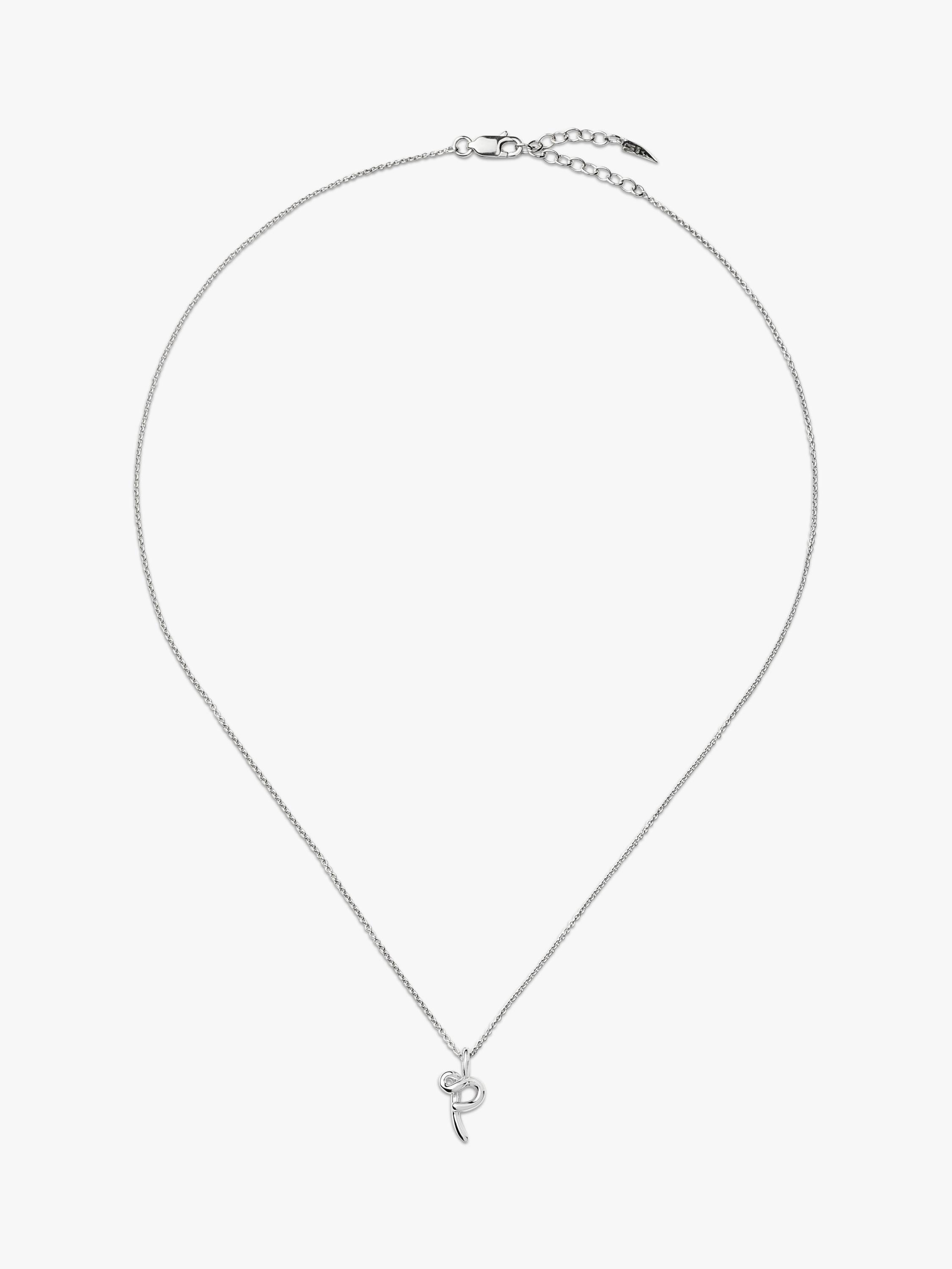 Missoma initial pendant necklace sterling silver, imported from the UK