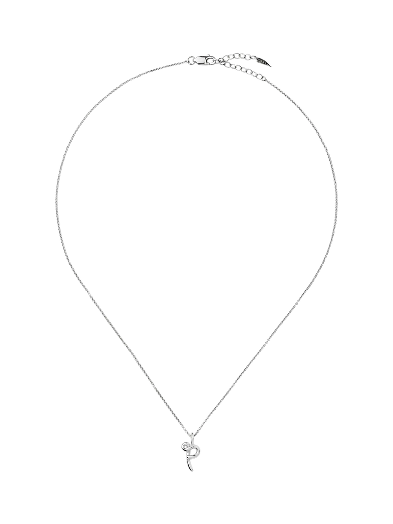 Missoma initial pendant necklace sterling silver, imported from the UK