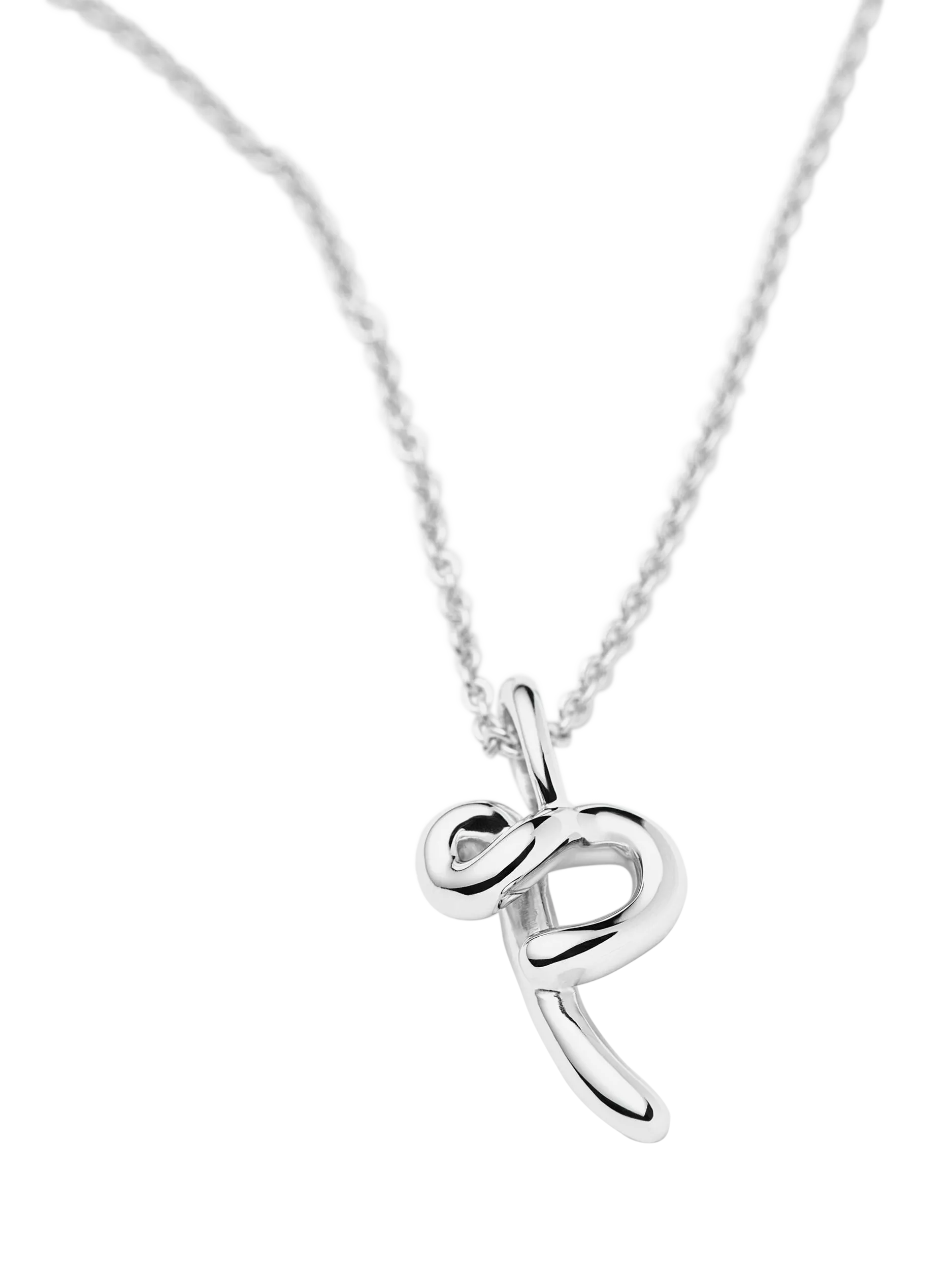 Missoma initial pendant necklace sterling silver, imported from the UK