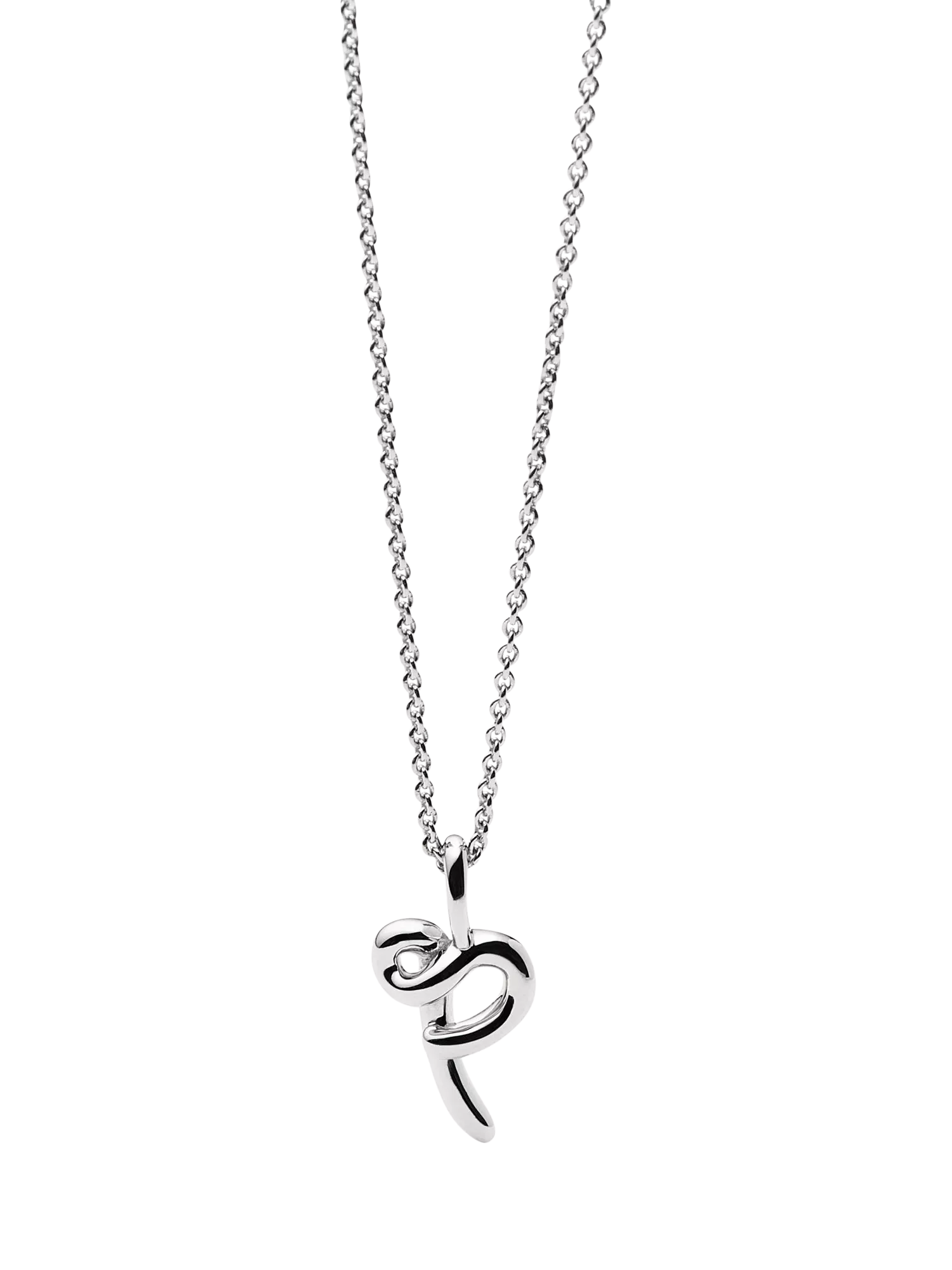 Missoma initial pendant necklace sterling silver, imported from the UK