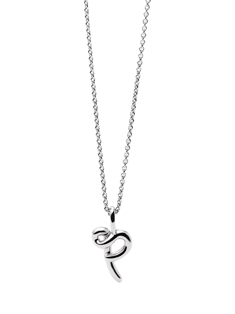 Missoma initial pendant necklace sterling silver, imported from the UK