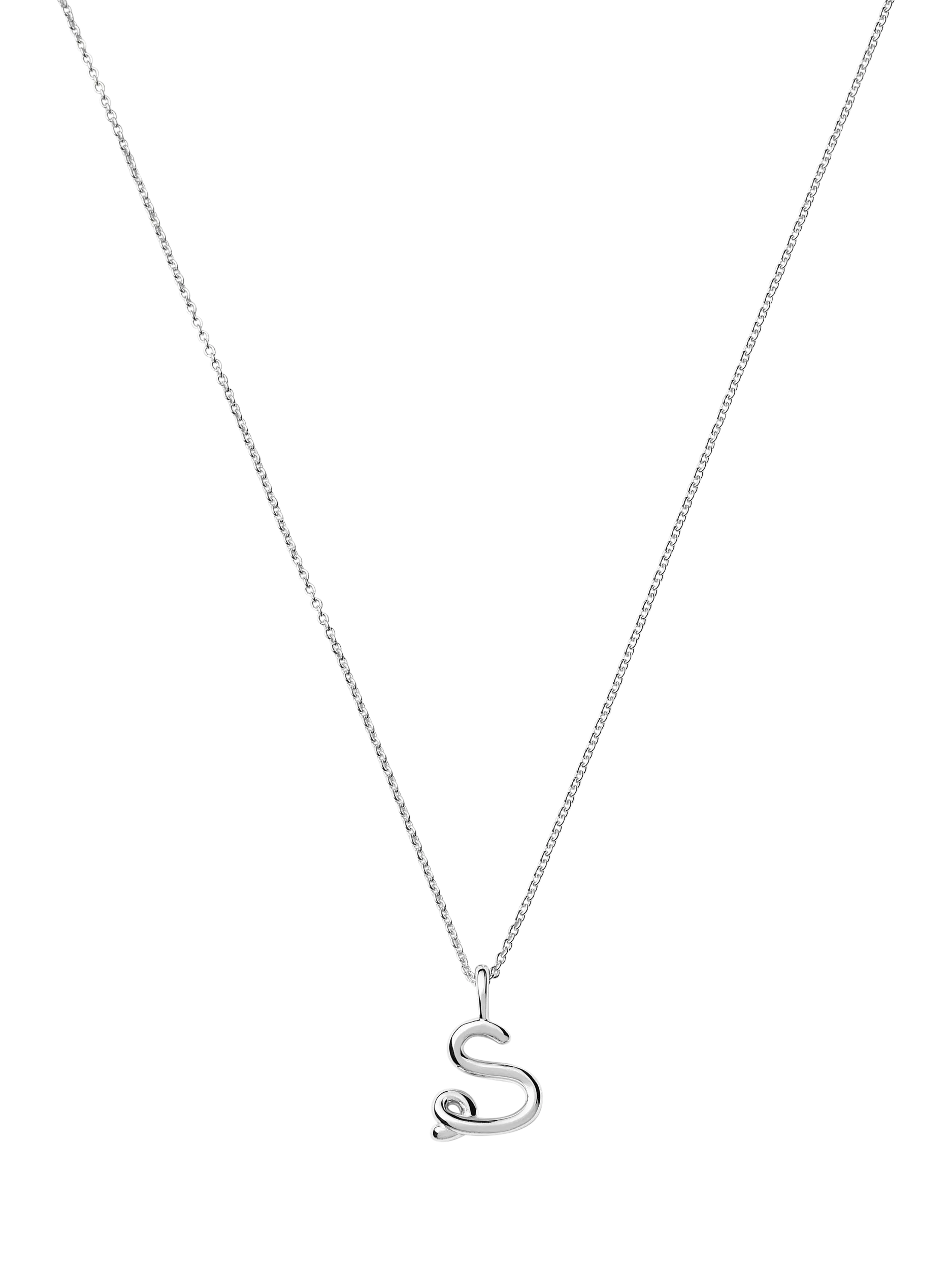 Missoma Curly Molten Mini Initial Pendant Necklace 45cm