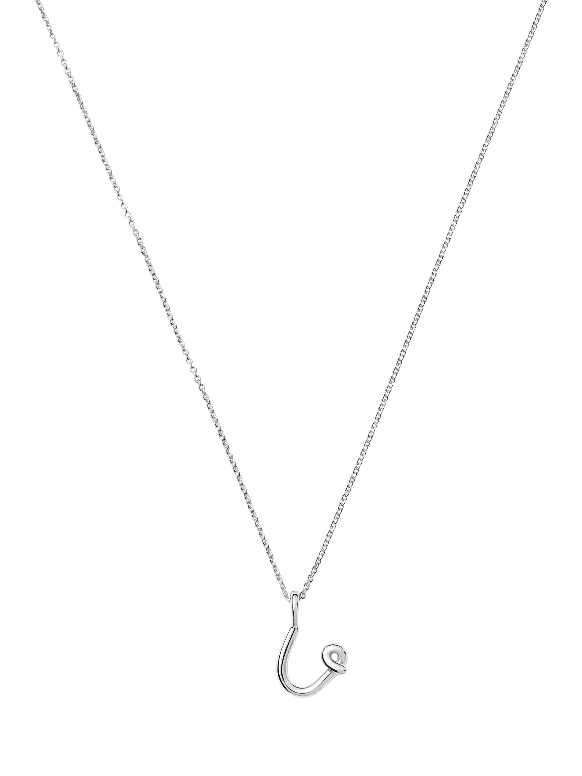 Missoma Curly Molten Mini Initial Pendant Necklace 45cm