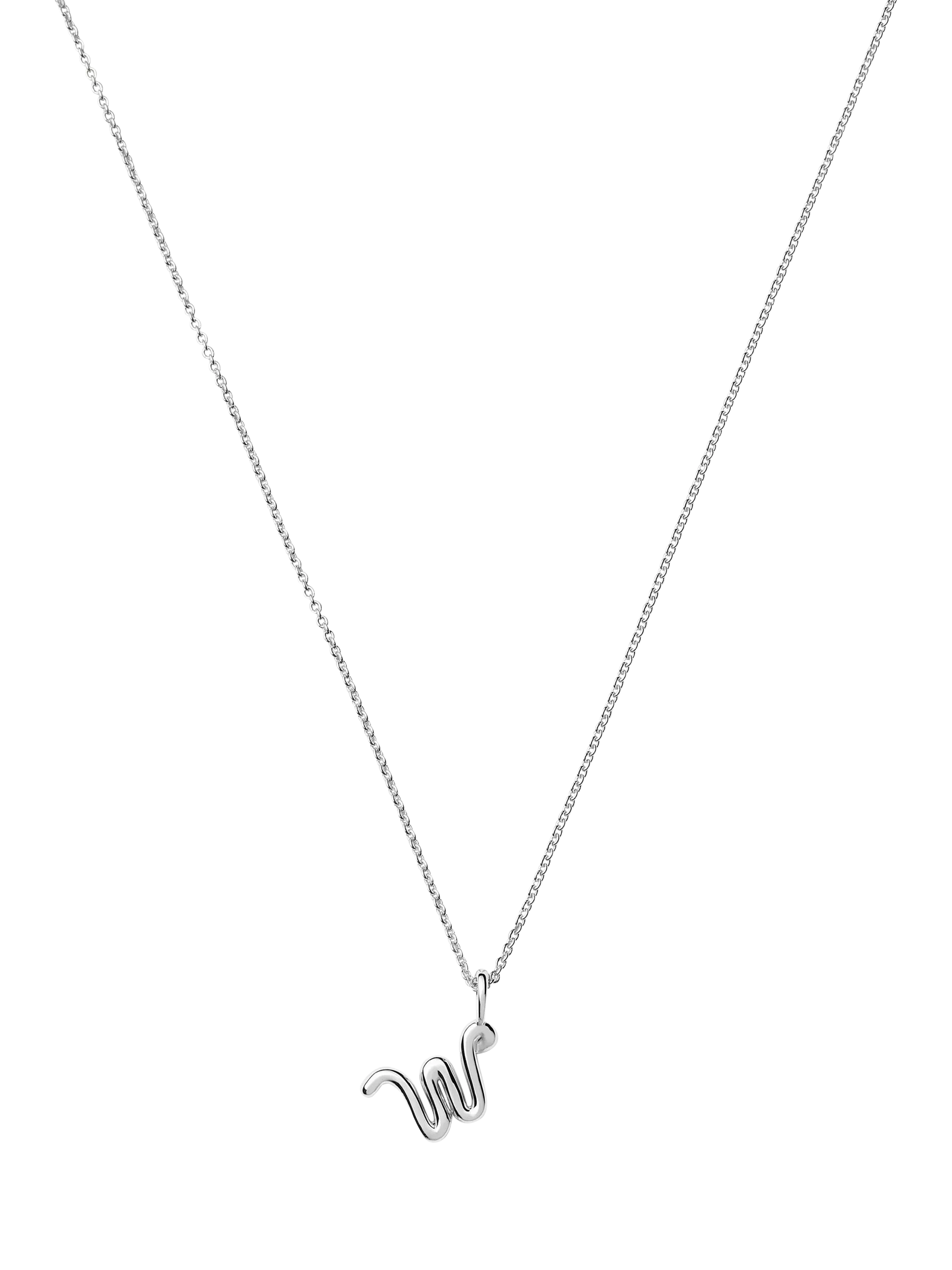 Missoma Curly Molten Mini Initial Pendant Necklace 45cm