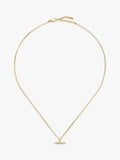 Missoma crystal T-bar necklace gold vermeil - British product