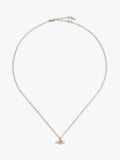 Missoma knotted diamond T-bar necklace 14ct yellow gold, UK version