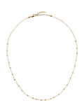 Missoma beaded necklace gold pearl 45cm, imported from the UK