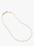Missoma beaded necklace gold pearl 45cm, imported from the UK