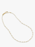 Missoma beaded necklace gold pearl 45cm, imported from the UK