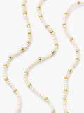 Missoma beaded necklace gold pearl 45cm, imported from the UK