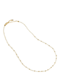 Missoma beaded necklace gold pearl 45cm, imported from the UK