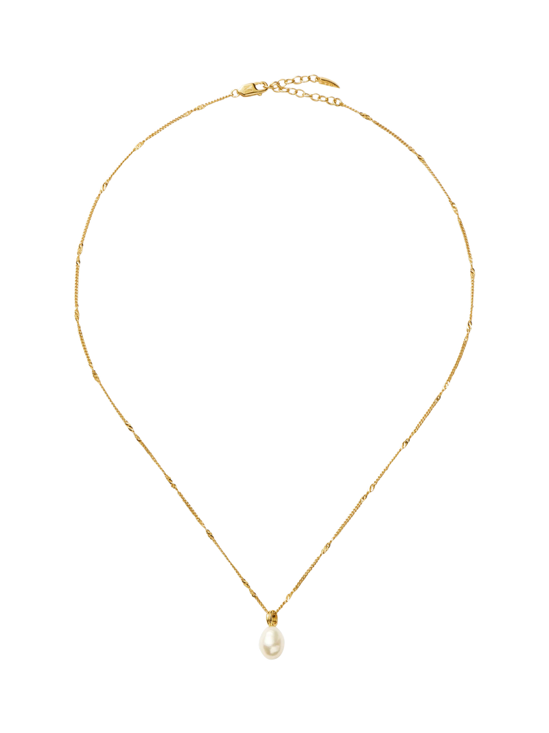 Missoma gold vermeil pearl pendant necklace 45cm - British product