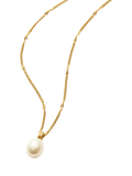 Missoma gold vermeil pearl pendant necklace 45cm - British product