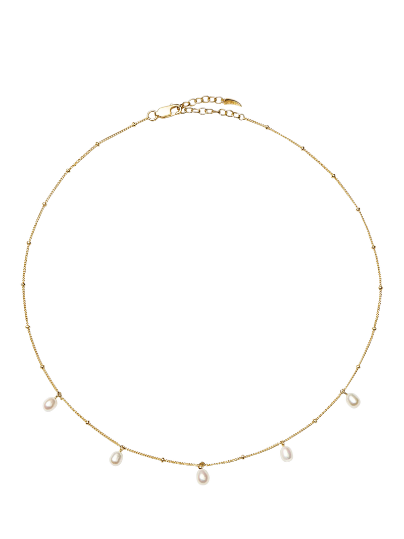 Missoma Pearl Charm Choker Necklace