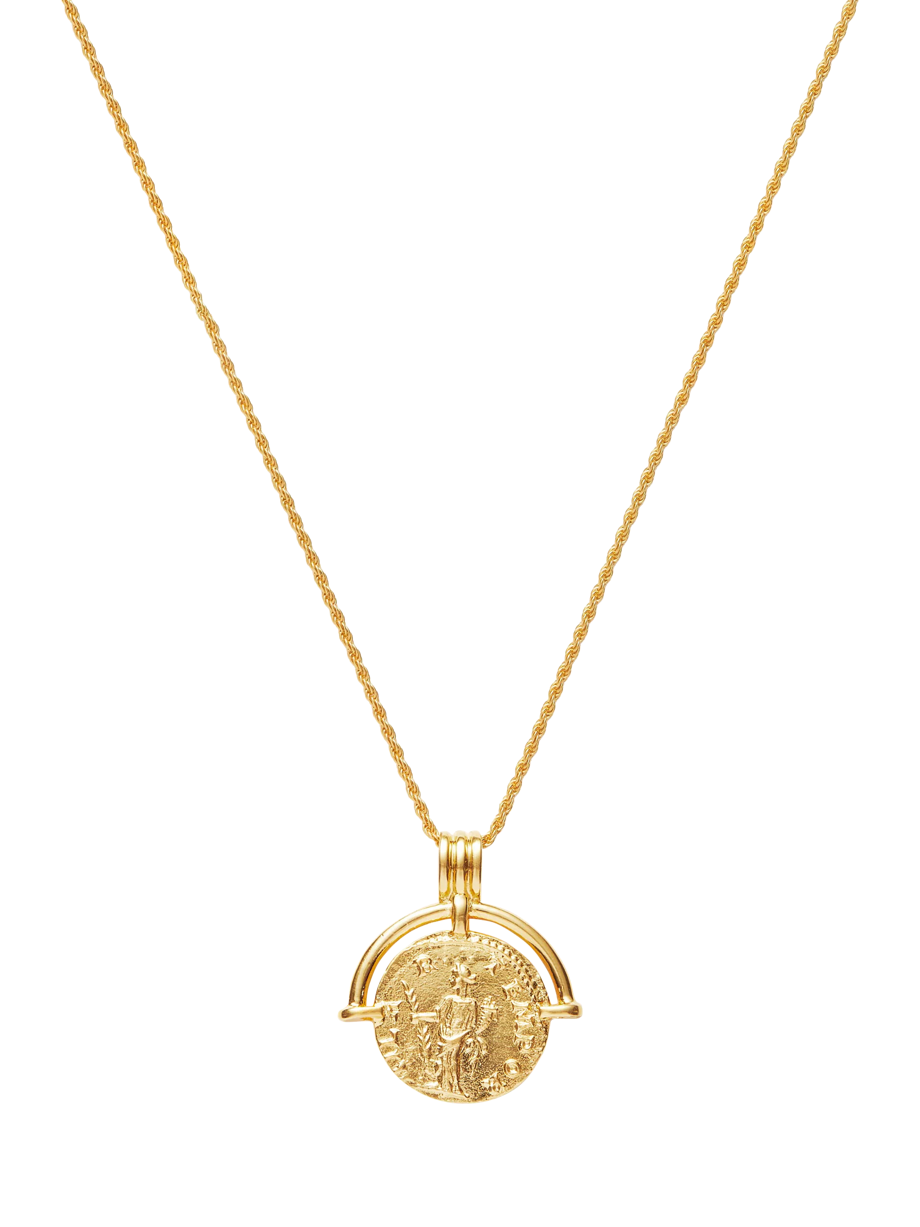 Missoma coin pendant necklace gold 18ct (British brand)