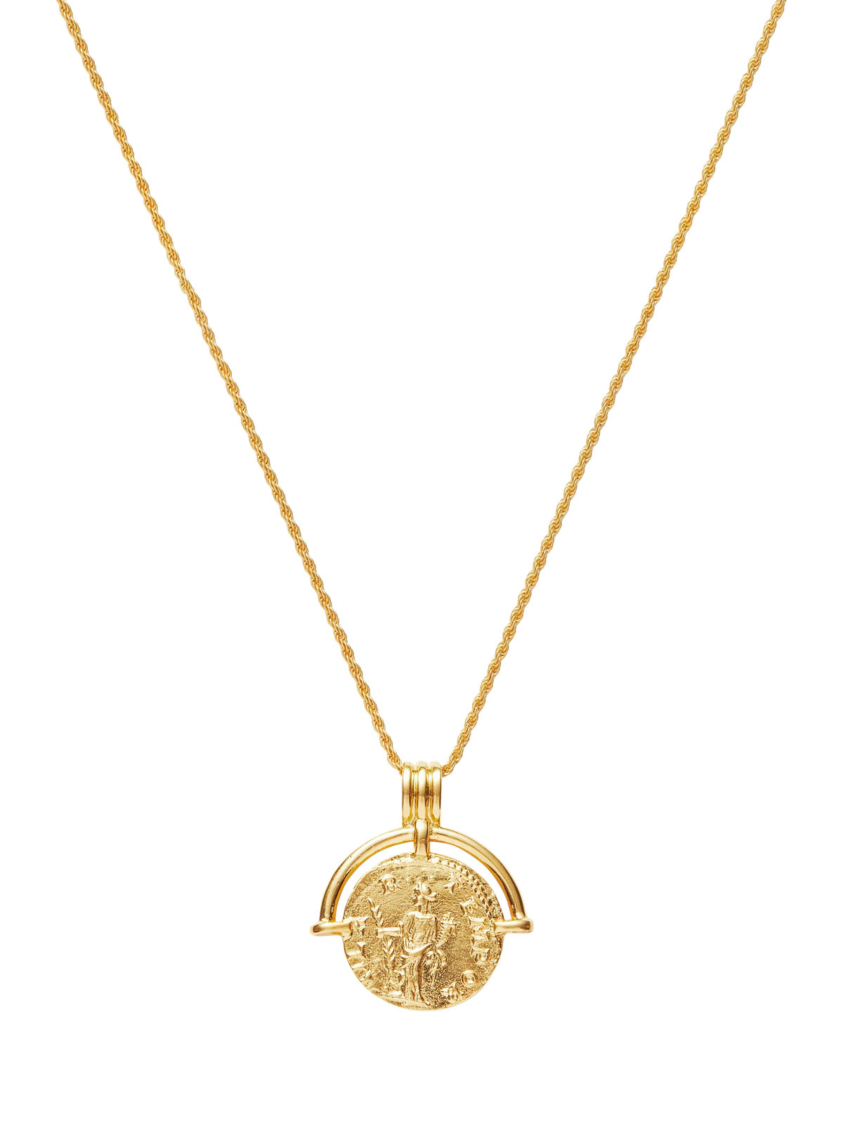 Missoma coin pendant necklace gold 18ct (British brand)