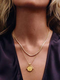 Missoma coin pendant necklace gold 18ct (British brand)