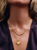 Missoma coin pendant necklace gold 18ct (British brand)