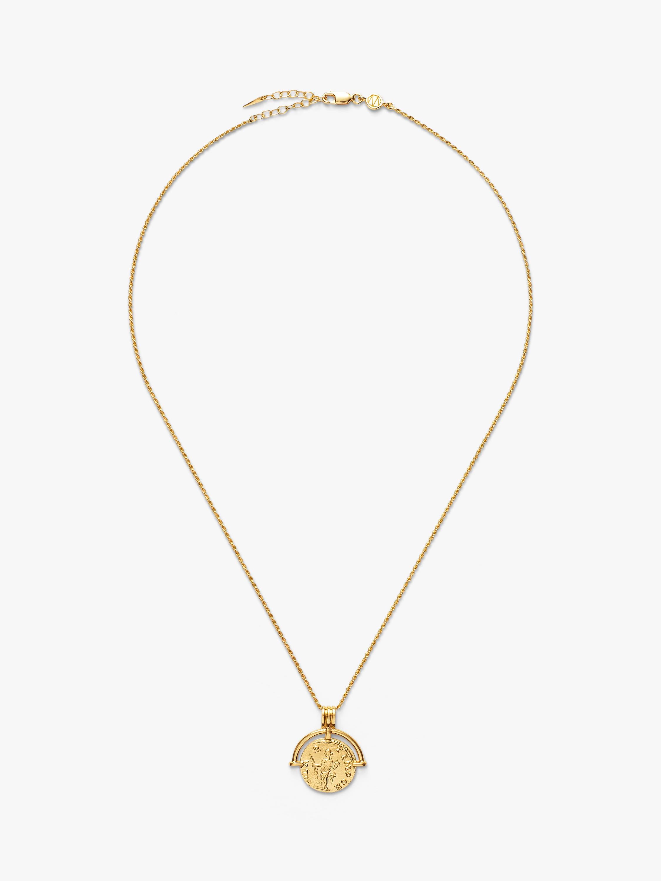 Missoma coin pendant necklace gold 18ct (British brand)