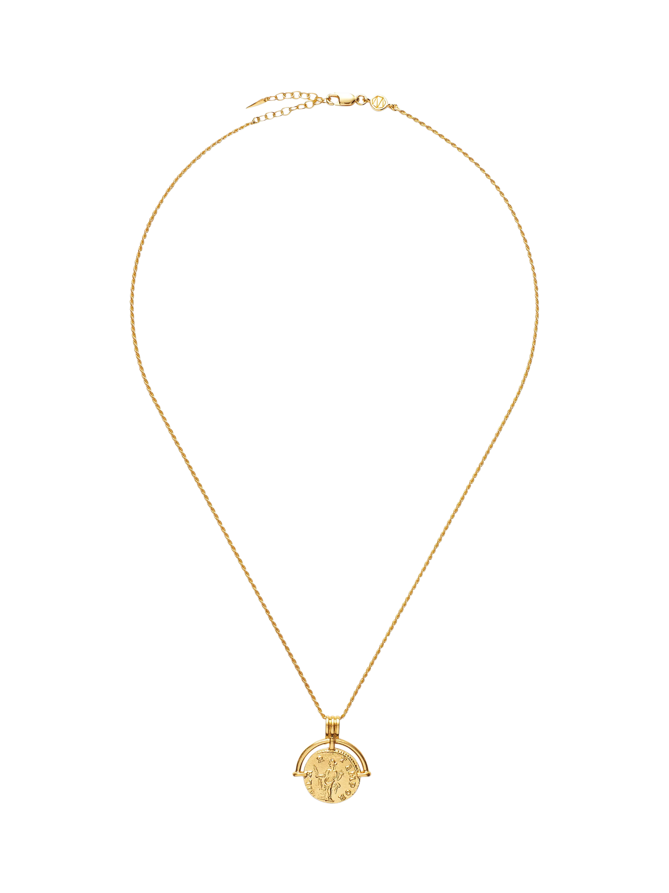 Missoma coin pendant necklace gold 18ct (British brand)