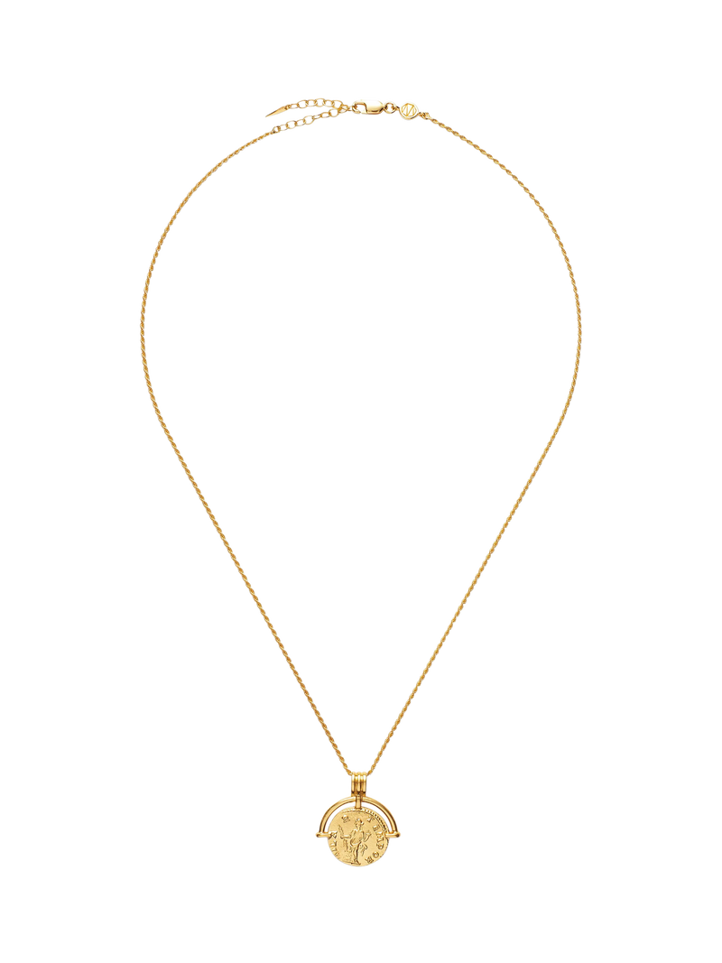 Missoma coin pendant necklace gold 18ct (British brand)