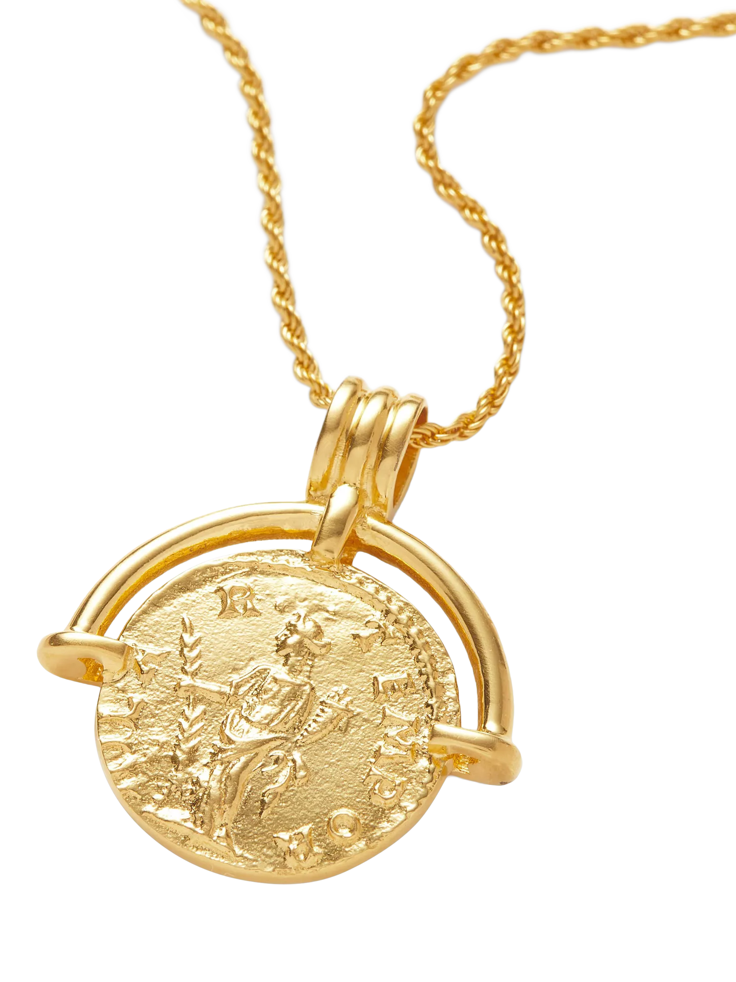 Missoma coin pendant necklace gold 18ct (British brand)