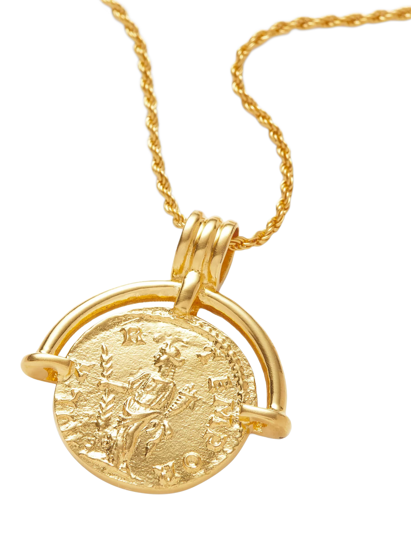 Missoma coin pendant necklace gold 18ct (British brand)