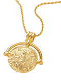 Missoma coin pendant necklace gold 18ct (British brand)