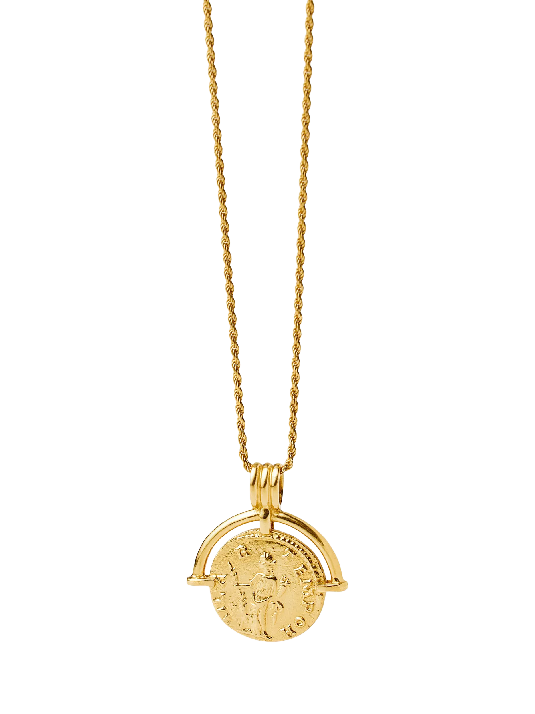 Missoma coin pendant necklace gold 18ct (British brand)
