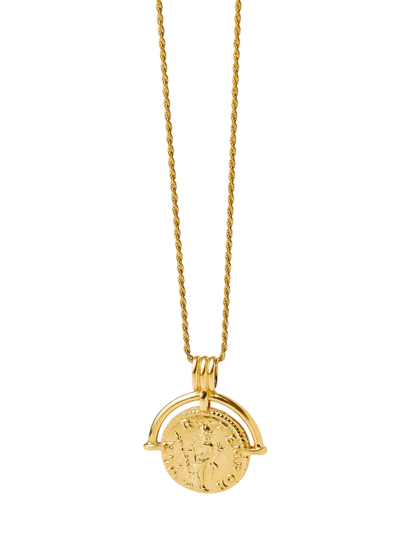 Missoma coin pendant necklace gold 18ct (British brand)