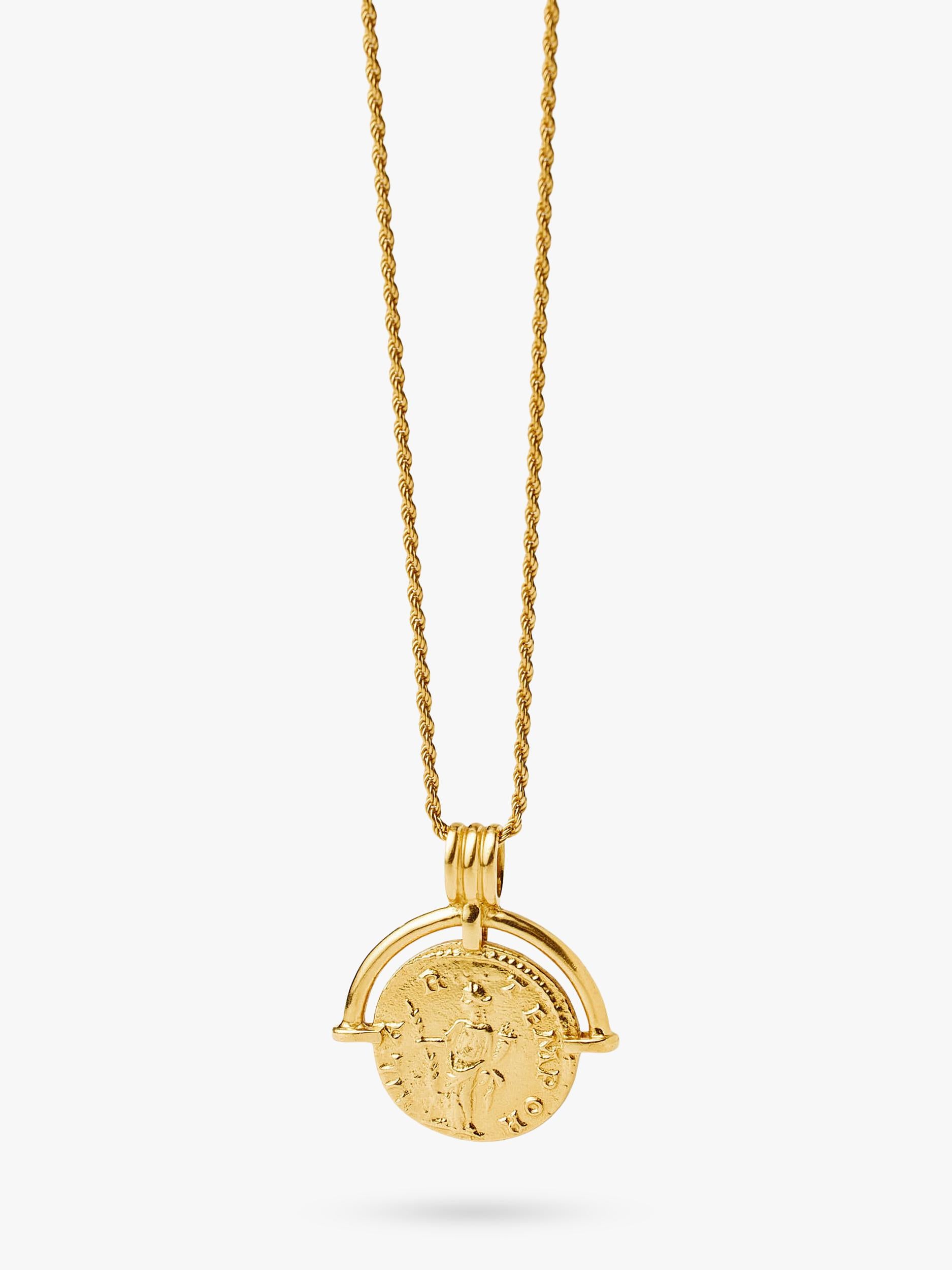 Missoma coin pendant necklace gold 18ct (British brand)
