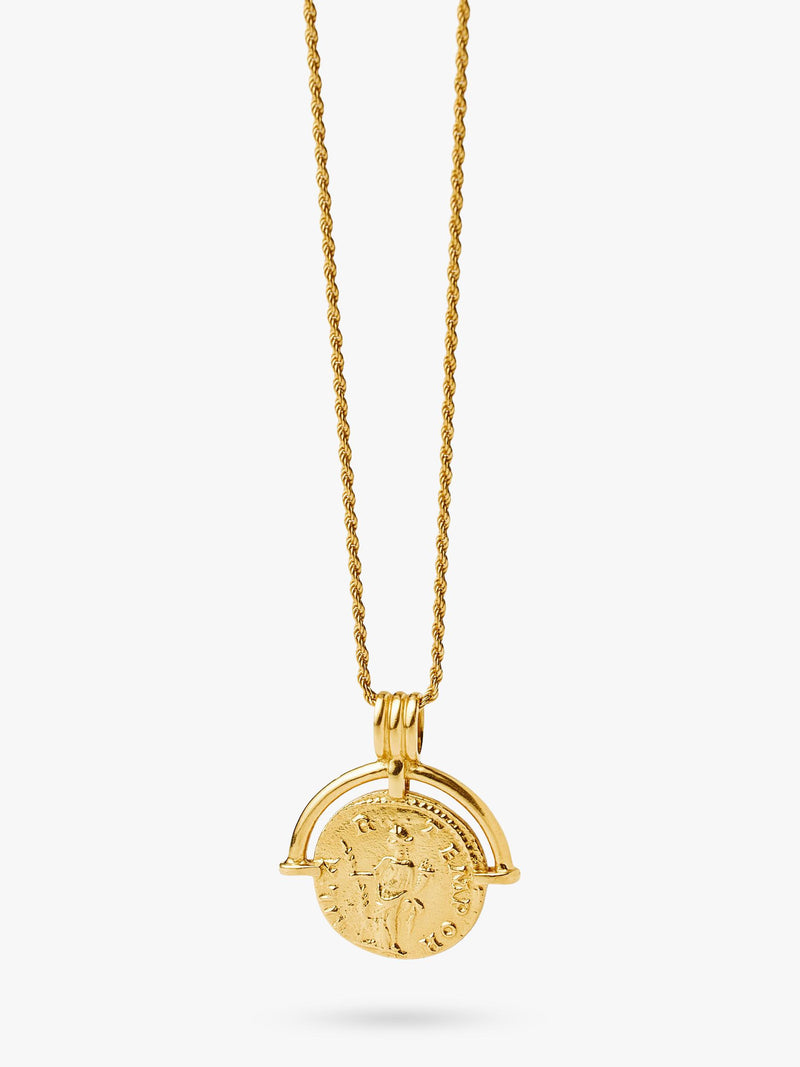 Missoma coin pendant necklace gold 18ct (British brand)