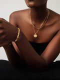 Missoma coin pendant necklace gold 18ct (British brand)