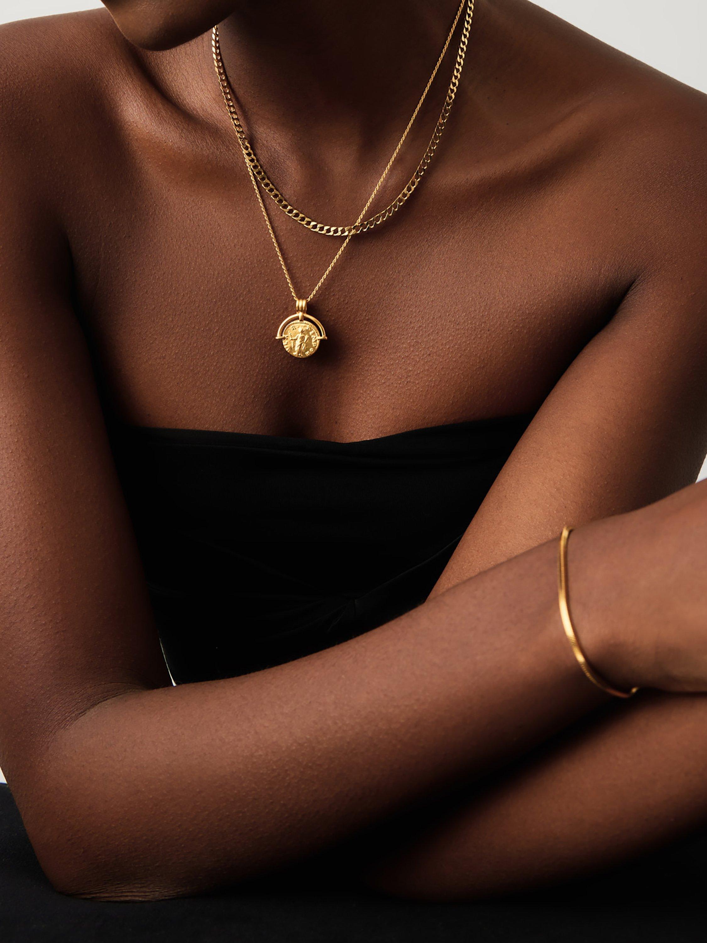 Missoma coin pendant necklace gold 18ct (British brand)