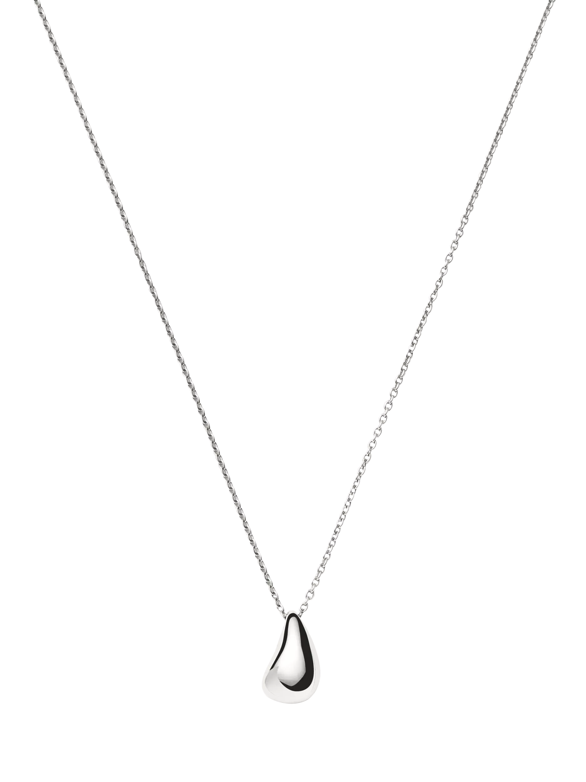 Missoma sculptural droplet pendant necklace in silver - British product