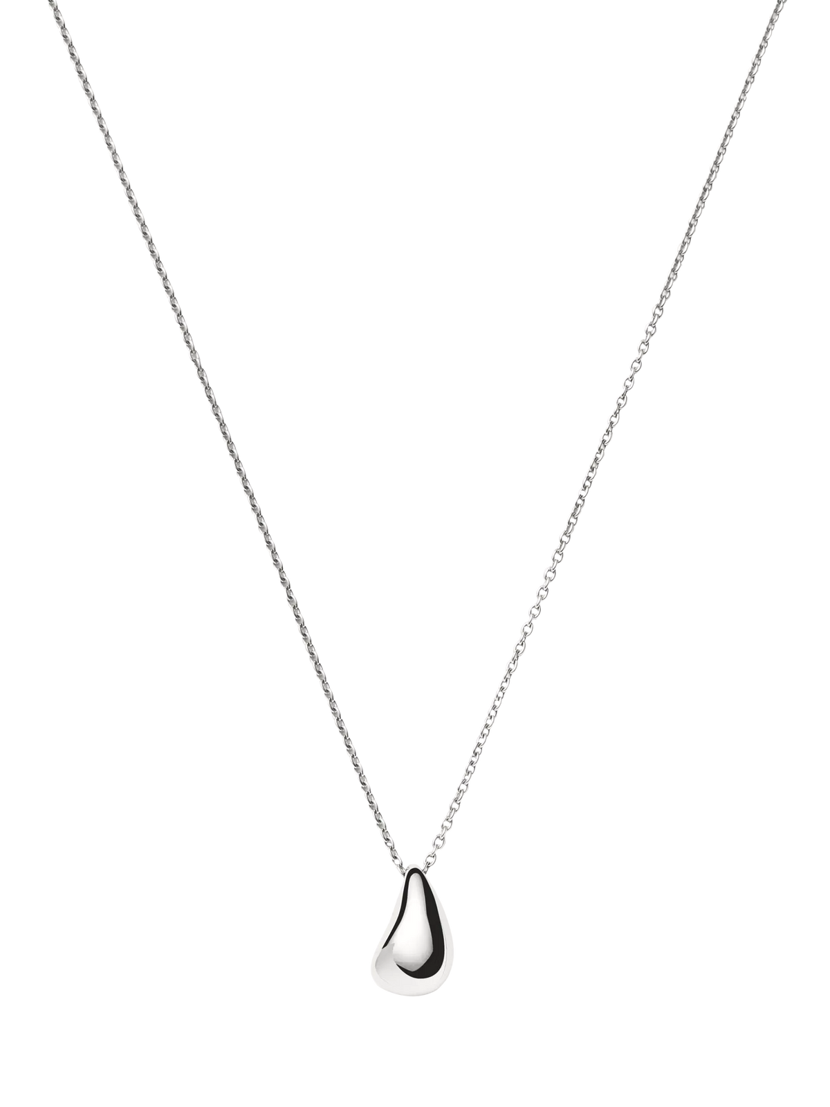 Missoma sculptural droplet pendant necklace in silver - British product