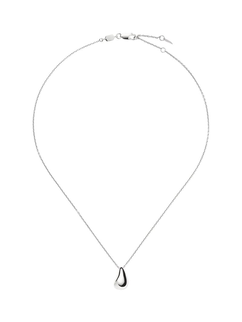 Missoma sculptural droplet pendant necklace in silver - British product