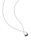Missoma sculptural droplet pendant necklace in silver - British product