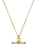 Missoma T-Bar Ridge Necklace gold plated (British brand)