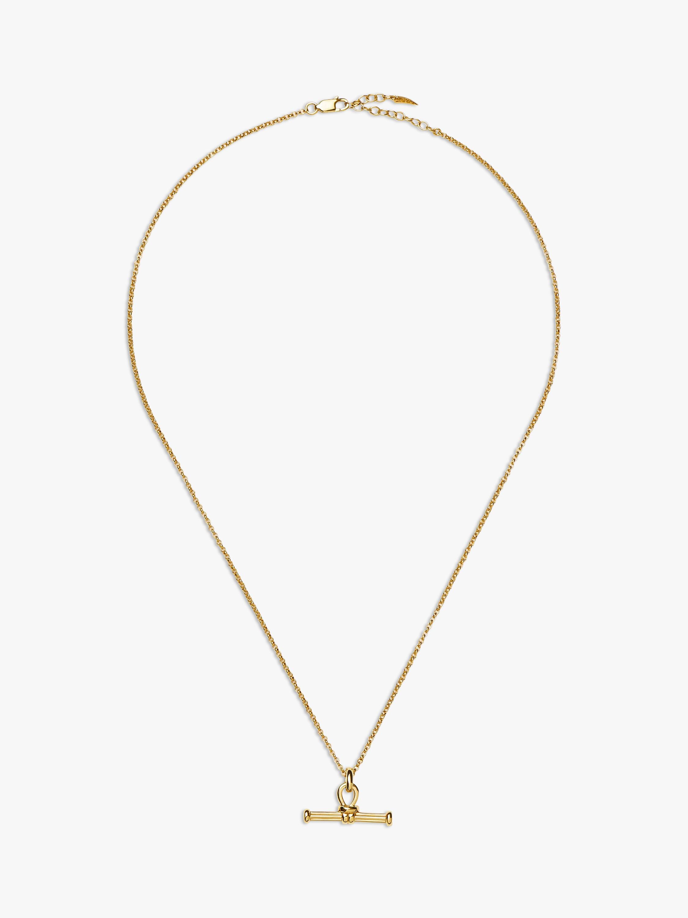 Missoma T-Bar Ridge Necklace gold plated (British brand)
