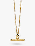 Missoma T-Bar Ridge Necklace gold plated (British brand)