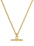 Missoma Chunky T-Bar Pendant Necklace gold plated - British product