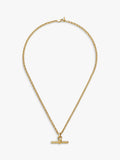 Missoma Chunky T-Bar Pendant Necklace gold plated - British product