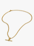 Missoma Chunky T-Bar Pendant Necklace gold plated - British product