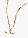 Missoma Chunky T-Bar Pendant Necklace gold plated - British product