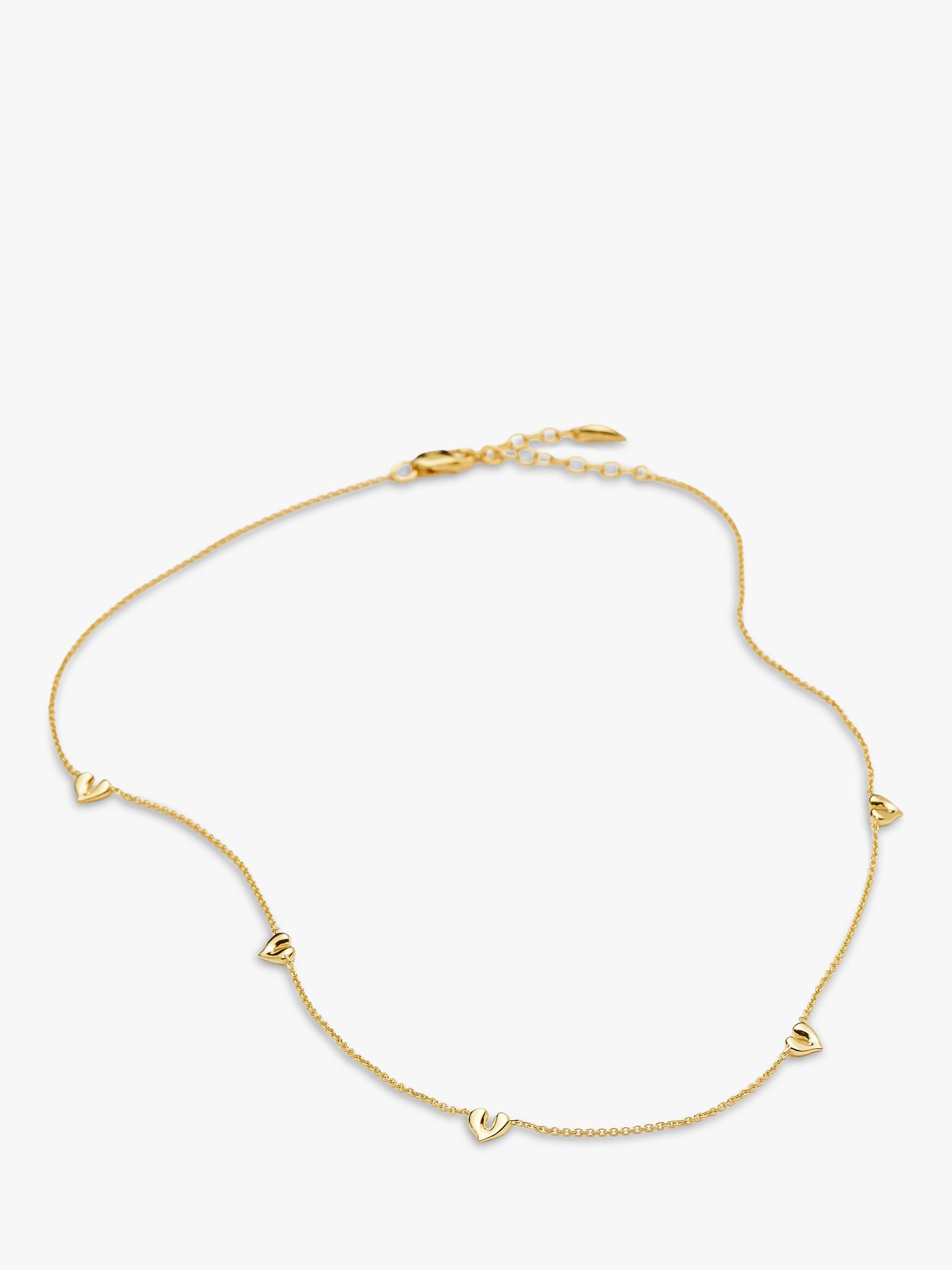 Missoma mini heart charm choker necklace 42cm, UK version