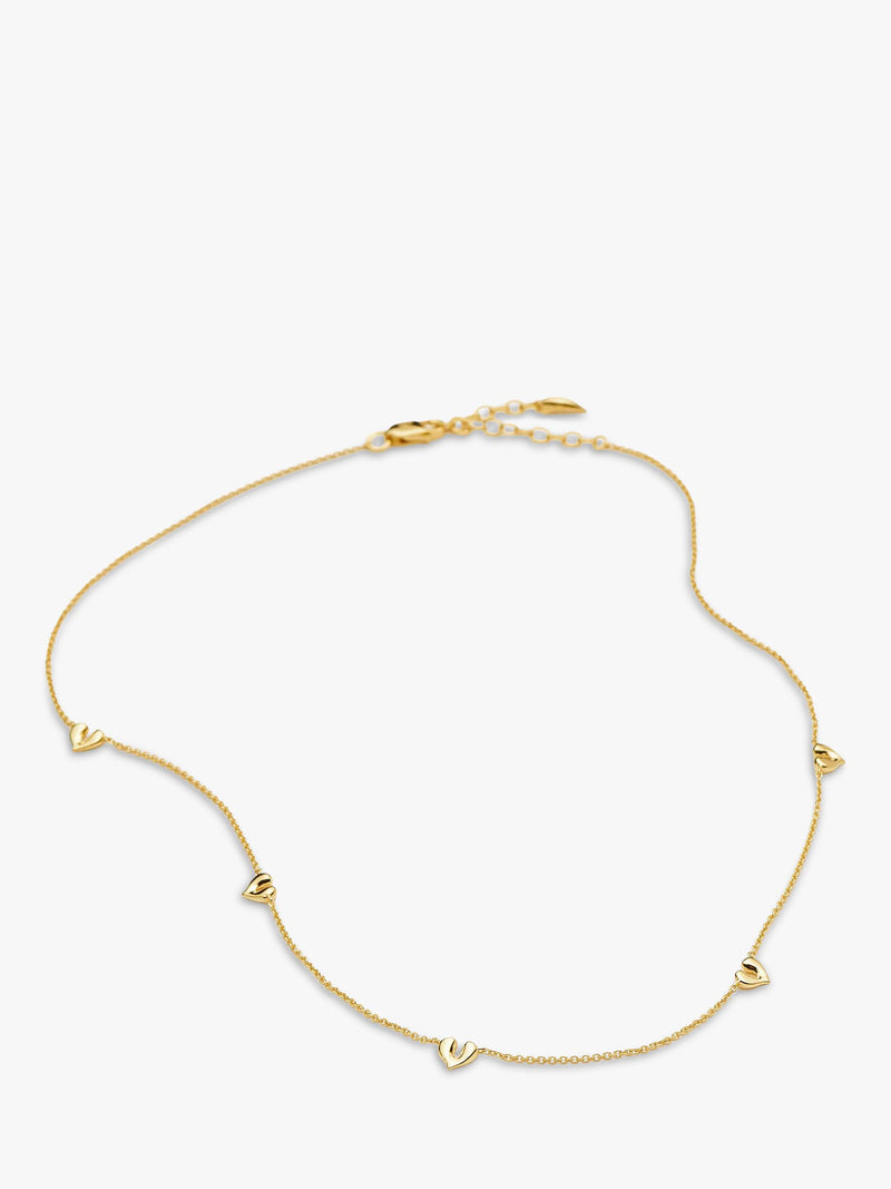Missoma mini heart charm choker necklace 42cm, UK version